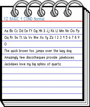 FZ BASIC 4 COND Font