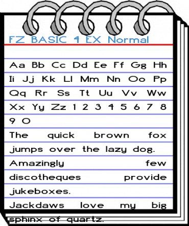 FZ BASIC 4 EX Font