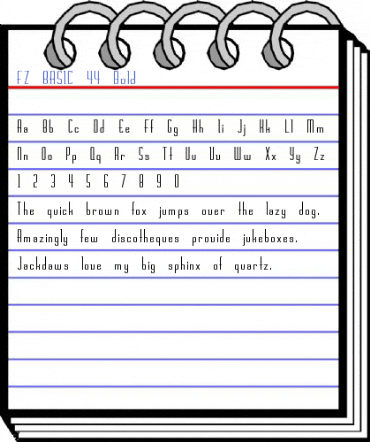 FZ BASIC 44 Bold Font