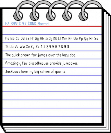 FZ BASIC 47 COND Font