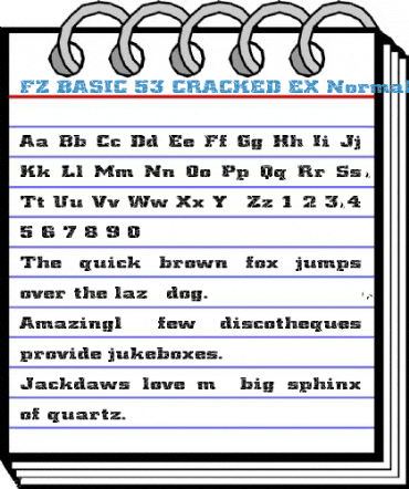 FZ BASIC 53 CRACKED EX Font