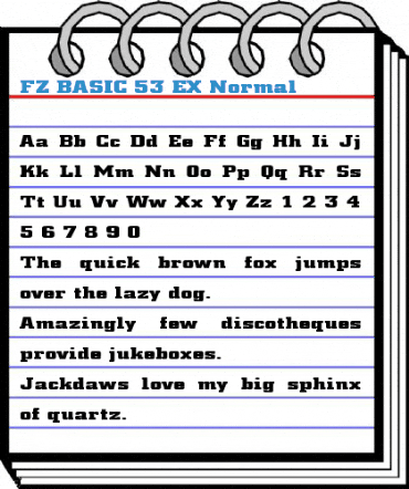 FZ BASIC 53 EX Font