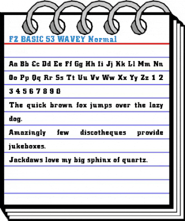 FZ BASIC 53 WAVEY Normal Font