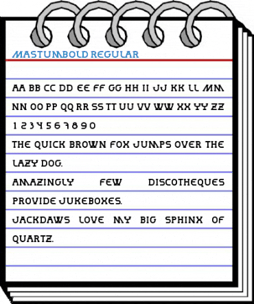 MastumBold Regular Font