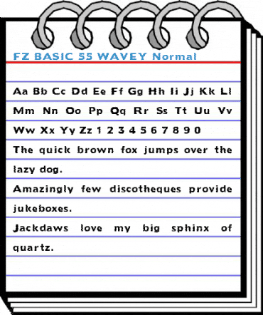 FZ BASIC 55 WAVEY Font
