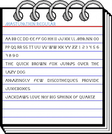 MastumThin Regular Font