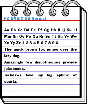 FZ BASIC 56 Font