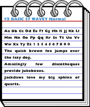 FZ BASIC 57 WAVEY Normal Font