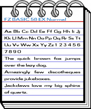 FZ BASIC 58 EX Normal Font