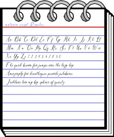matania script Regular Font