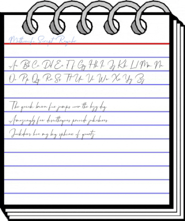 Mathanifo Script Regular Font