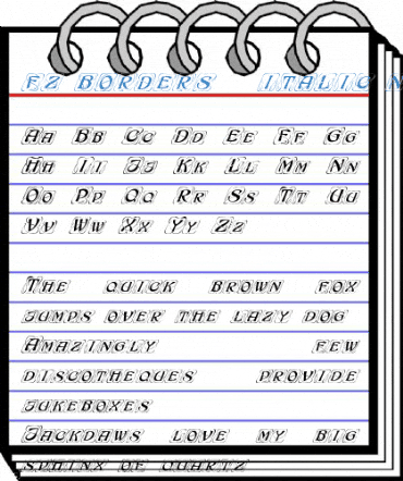 FZ BORDERS 11 ITALIC Normal Font