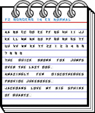 FZ BORDERS 14 EX Normal Font