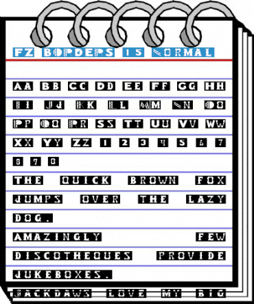 FZ BORDERS 15 Normal Font