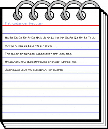 Matrixdancer Regular Font