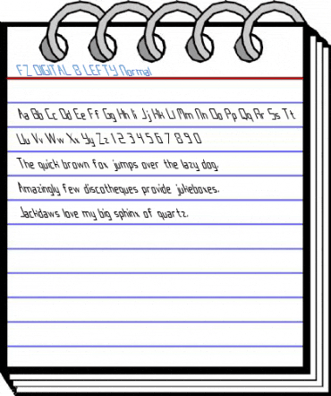 FZ DIGITAL 8 LEFTY Normal Font