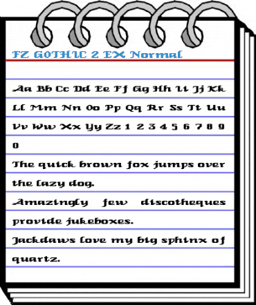FZ GOTHIC 2 EX Normal Font