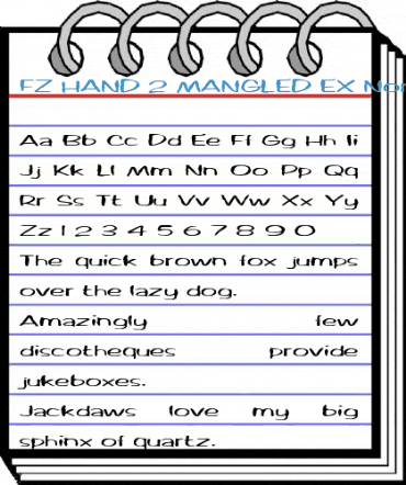 FZ HAND 2 MANGLED EX Normal Font
