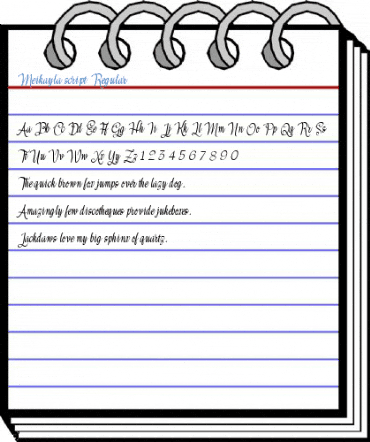Meikayla script Regular Font