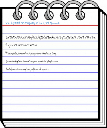 FZ JAZZY 21 CRACKED LEFTY Normal Font
