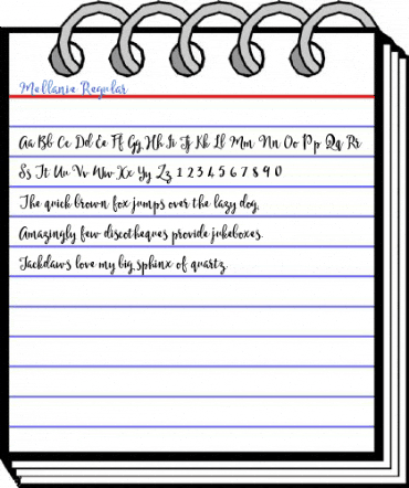 Mellanie Regular Font