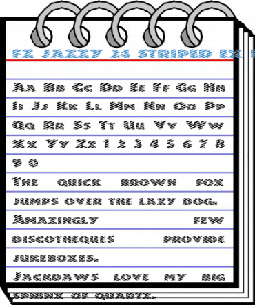 FZ JAZZY 24 STRIPED EX Normal Font
