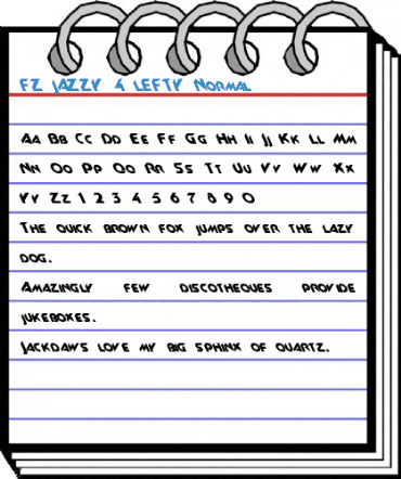 FZ JAZZY 4 LEFTY Normal Font