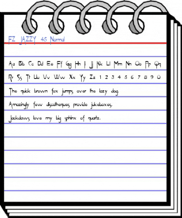 FZ JAZZY 45 Normal Font