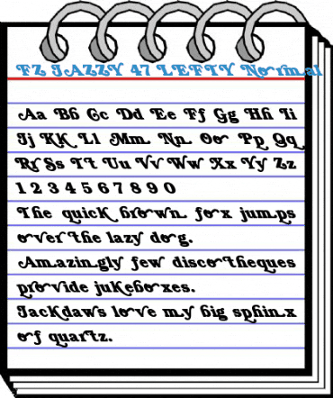 FZ JAZZY 47 LEFTY Normal Font