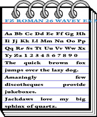 FZ ROMAN 26 WAVEY EX Normal Font