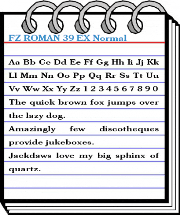 FZ ROMAN 39 EX Normal Font