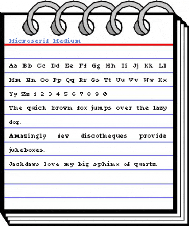 Microserif Medium Font