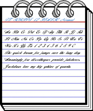 FZ SCRIPT 12 ITALIC Normal Font