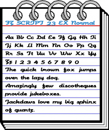 FZ SCRIPT 23 EX Normal Font