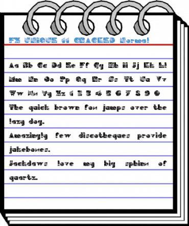 FZ UNIQUE 11 CRACKED Normal Font