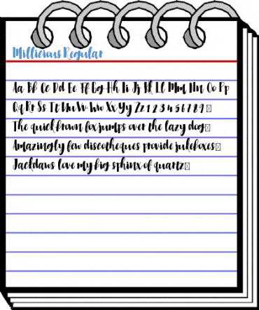 Millicious Regular Font