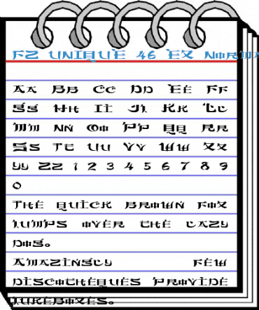 FZ UNIQUE 46 EX Normal Font