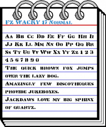 FZ WACKY 17 Font