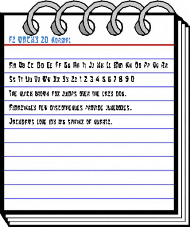 FZ WACKY 20 Normal Font