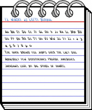 FZ WACKY 27 LEFTY Normal Font