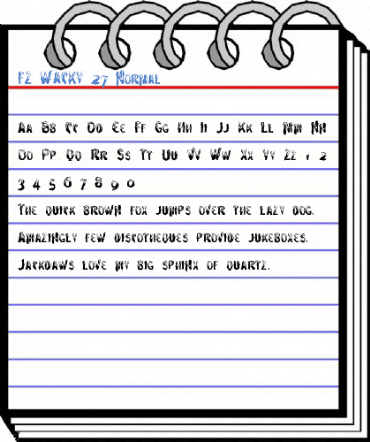 FZ WACKY 27 Normal Font