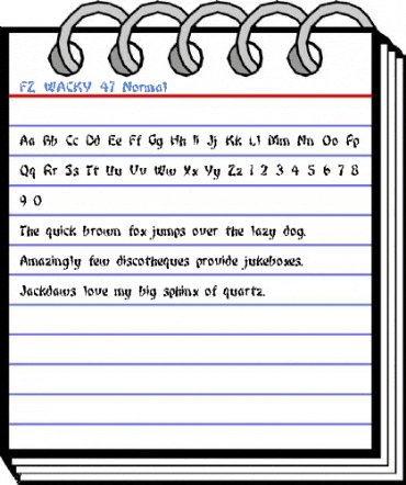 FZ WACKY 47 Normal Font