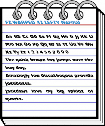 FZ WARPED 42 LEFTY Normal Font