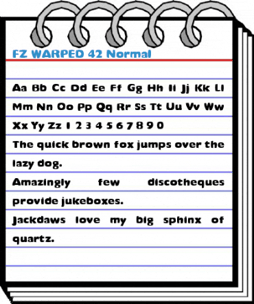 FZ WARPED 42 Normal Font