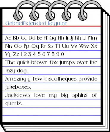 GabrielExtended Regular Font