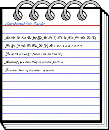 GainsboroughSoft Regular Font