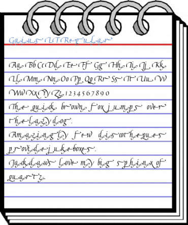Gaius LT Regular Font