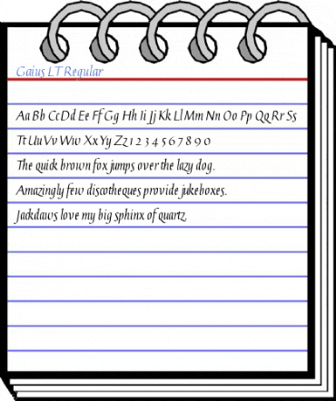Gaius LT Regular Font
