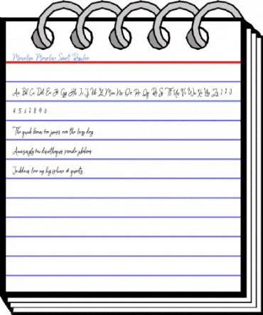 Monalisa Monoline Script Regular Font