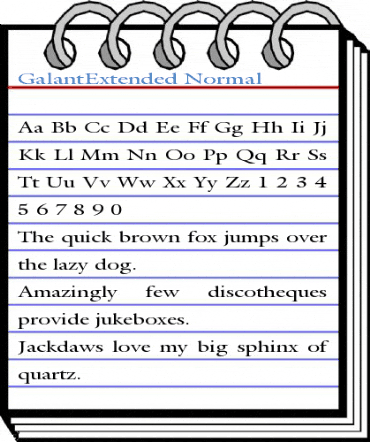 GalantExtended Font